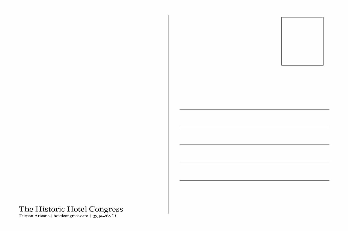 Danny Martin HC Sign Postcard - 118 – Hotel Congress