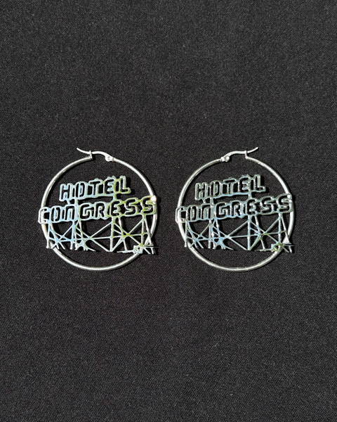 Hotel Congress Sign Earrings
